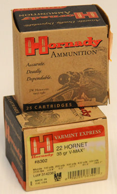 Hornady .22 Hornet 35 gr V-Max – diversfirearms.ie